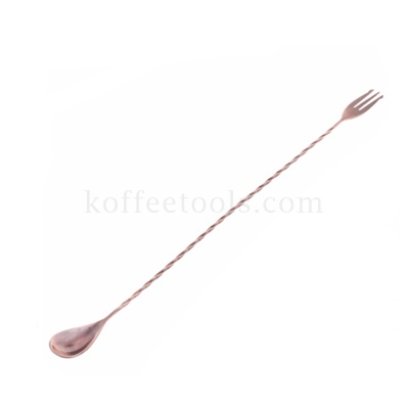 ช้อนบาร์ปลายส้อม 50 cm สี brown copper