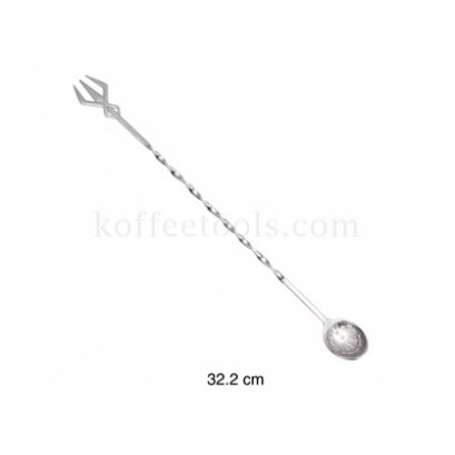 ช้อนบาร์สแตนเลส304 สีเงิน (vintage)