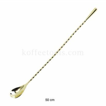 ช้อนสแตนเลสปลายมน สีทอง 50 cm