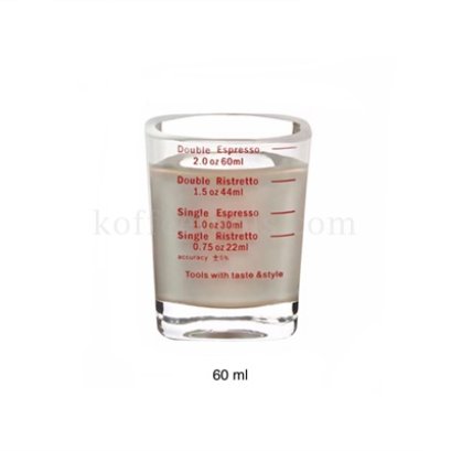 แก้วตวง Espresso shot 60 ml ขีดแดง