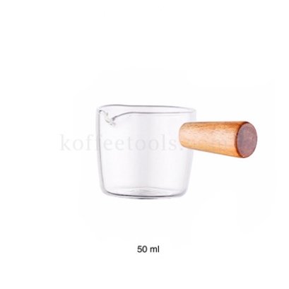 แก้วตวง 50 ml ด้ามจับไม้(ไม่มีสเกล)