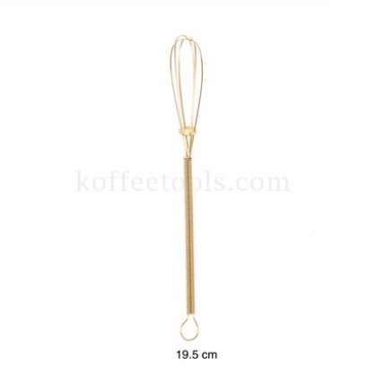 ตะกร้อมินิสแตนเลส สีทอง 19.5 cm