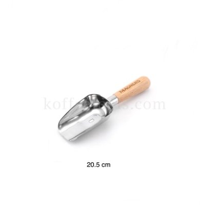 ที่ตักน้ำแข็งสแตนเลส ด้ามไม้ Ice Scoop 20.5 cm