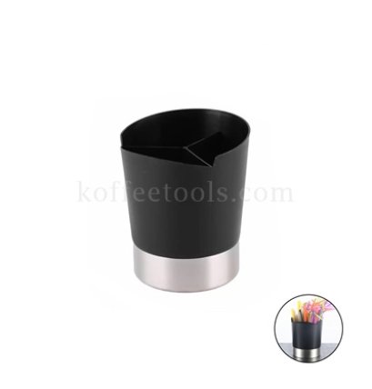 ที่ใส่หลอดกาแฟ 3 ช่อง (พลาสติกpp/สแตนเลส)