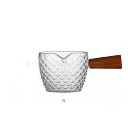 แก้วตวง 75 ml ด้ามจับไม้ C(Fish)(ไม่มีสเกล)