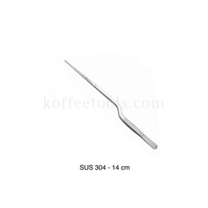 ที่คีบด้ามโค้ง สแตนเลส 304 ยาว 14 cm