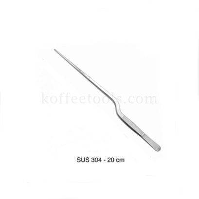 ที่คีบด้ามโค้ง สแตนเลส 304 ยาว 20 cm