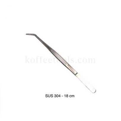 ที่คีบปลายงอ สแตนเลส 304 ยาว 18 cm