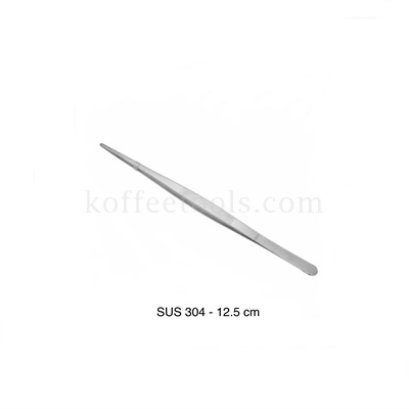 ที่คีบปลายตรงด้ามหนา สแตนเลส 304 ยาว 12.5 cm