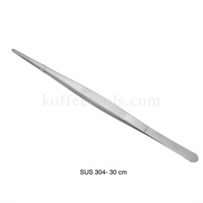 ที่คีบปลายตรงด้ามหนา สแตนเลส 304 ยาว 30 cm