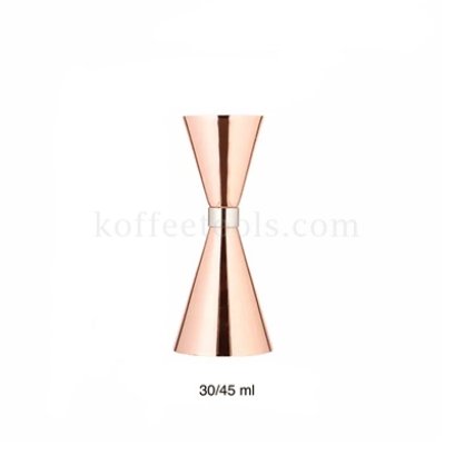 จิกเกอร์ตวงสแตนเลส304(30/45 ml) สี rose gold แกนกลางสีเงิน