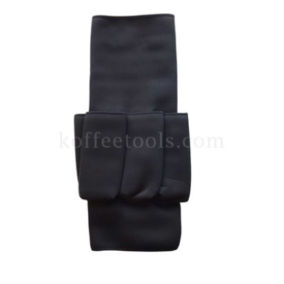 อุปกรณ์เสริมผ้าสำหรับใส่อุปกรณ์เคาะกากกาแฟทรงสูงสีดำ