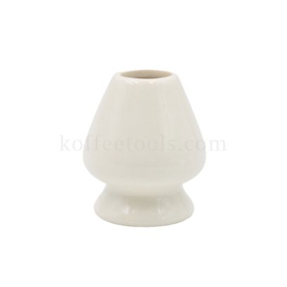 ที่วางแปรงชงชาเขียวมัทฉะสีขาวครีม