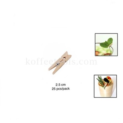 MINI WOODEN PEGS 2.5 cm (25 pcs/pack)
