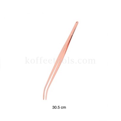 ที่คีบสแตนเลส 30.5 cm ปลายงอ สีคอปเปอร์