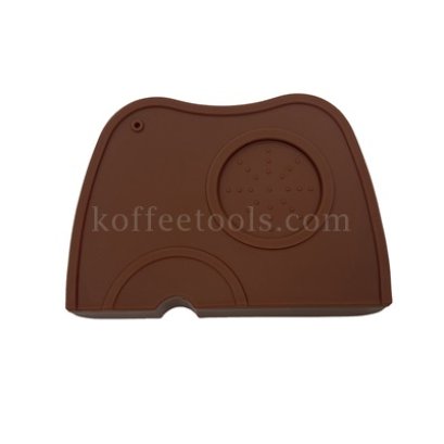 แผ่นยางรองแทมเปอร์เข้ามุม ขนาด M สีน้ำตาล