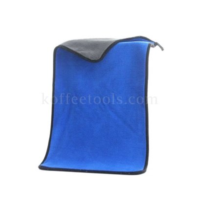 ผ้าทำความสะอาดอุปกรณ์กาแฟ 30x40 cm สีน้ำเงิน/เทา (600 gsm)