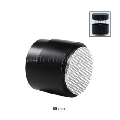 มาการองแทมเปอร์ 2 in 1 (หน้าวาฟเฟิล /เกลี่ยกาแฟ) 58 mm สีดำ