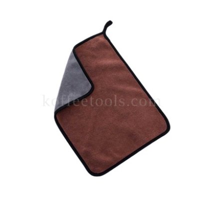 ผ้าทำความสะอาดอุปกรณ์กาแฟ 30x40 cm สีน้ำตาล/เทา (600 gsm)