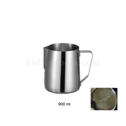เหยือกตีฟองนมสแตนเลส18-8 (900 ml ) สีเงิน ไม่มีสเกล