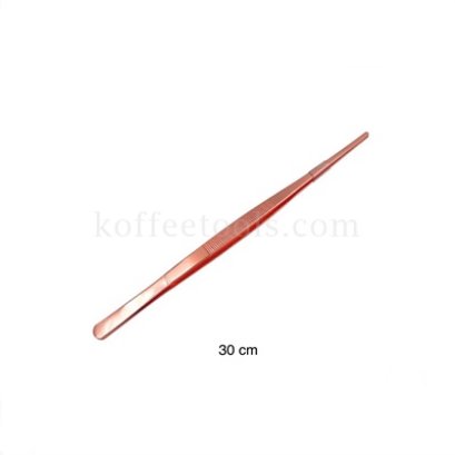 ที่คีบสแตนเลส 30 cm ปลายตรง สีคอปเปอร์