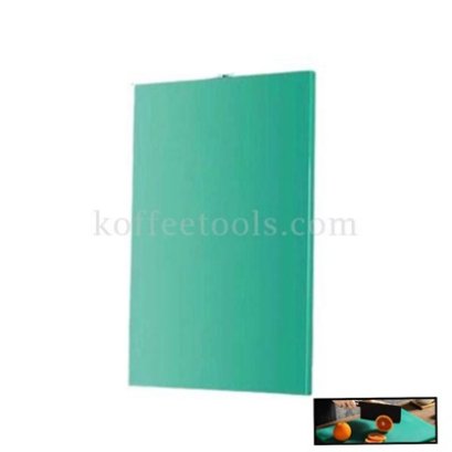 เขียงพลาสติก PE ไม่มีห่วงจับ ขนาด 36 x 28 x 1.3 cm สีเขียว