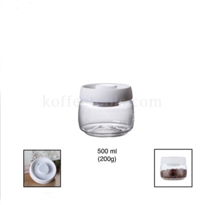 ขวดแก้วสูญญากาศเก็บเมล็ดกาแฟ 500 ml (200 g)