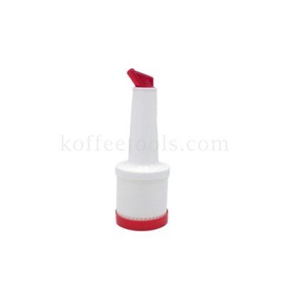 ขวดใส่น้ำหวาน/น้ำผลไม้ พลาสติกPP 500 ml สีแดง/แดง