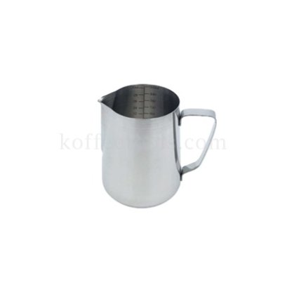 เหยือกตีฟองนมสแตนเลส 1000 ml มีขีดสเกล 900 ml