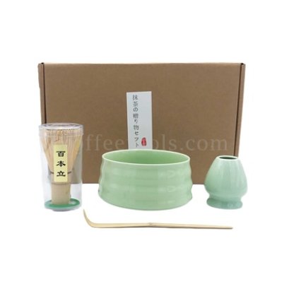 ชุดเซ็ตทำมัทฉะสีเขียวอ่อน