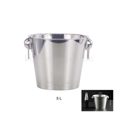 ถังแช่ไวน์สแตนเลส 5 ลิตร สีเงิน