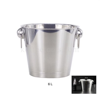 ถังแช่ไวน์สแตนเลส 6 ลิตร สีเงิน