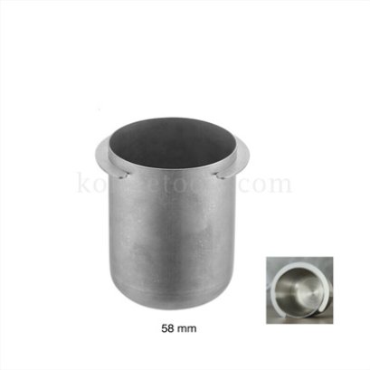 ถ้วยโดสกาแฟสแตนเลส dosing cup สีเงินเทา retro