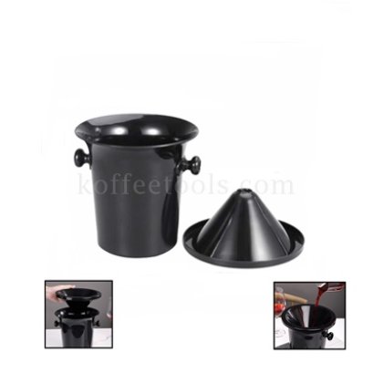 ถังเทไวน์พลาสติกสีดำ เกรด B