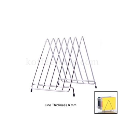 ชั้นวางเขียงสแตนเลส 6 ช่อง(6 mm)