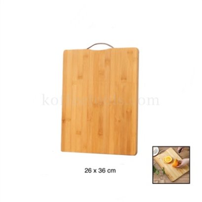 เขียงไม้ไผ่ขนาด 26x36x1.5 cm