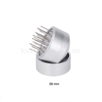 มาการองเกลี่ยกาแฟแบบเข็ม 58 mm Grade B สีเงิน