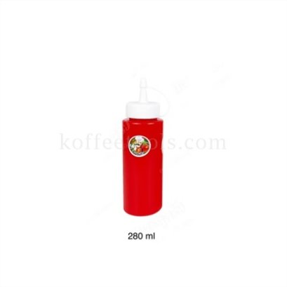 ขวดซอสสีแดงมีฝาปิด 280 ml