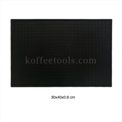 Bar mat 30x40 cm สีดำ รุ่นประหยัด