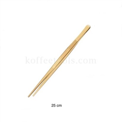 ที่คีบสแตนเลส 25 cm ปลายตรง สีทอง