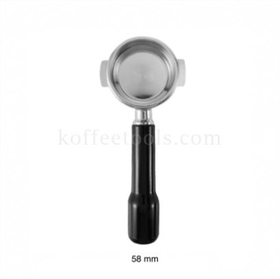 ด้ามชงกาแฟ bottomless 58 mm E61 (2 EARS)  สีดำรุ่นประหยัด