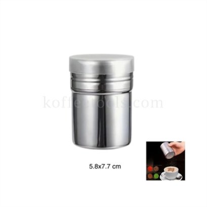 กระบอกโรยผงโกโก้ สแตนเลส ขนาด 5.8x7.7 cm