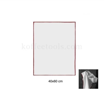 ผ้าไมโครไฟเบอร์เช็ดแก้วไวน์ขอบสีแดงไวน์ขนาด 40x60 cm