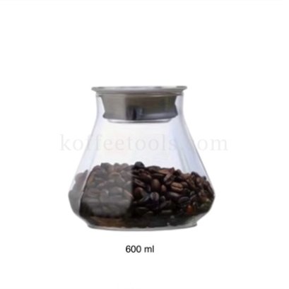 โถแก้วเก็บเมล็ดกาแฟ 600 ml