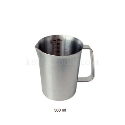 เหยือกตวง/เหยือกตีฟองนมสแตนเลส304 มีสเกลขนาด 500 ml