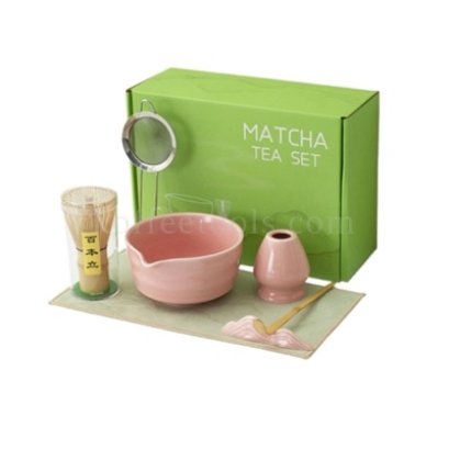 ชุดเซ็ตทำมัทฉะ สีชมพู ชุดพิเศษ