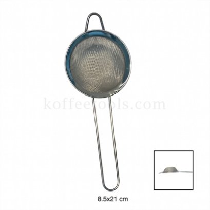 กระชอนกรองผงชามัจฉะ ก้นแบน ขนาด 8.5x21 cm