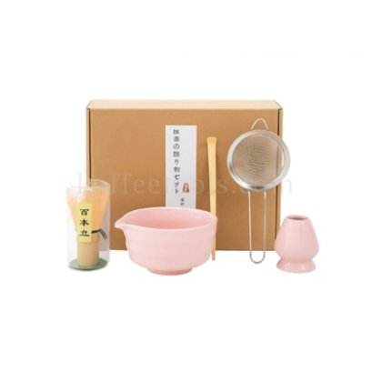 ชุดเซ็ตทำมัทฉะปากเท สีชมพู(5 pcs)