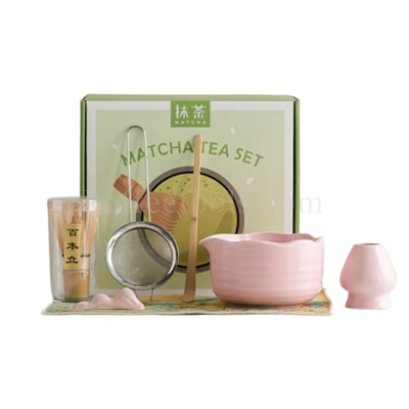 ชุดเซ็ตทำมัทฉะ สีชมพู ชุดพิเศษ เกรด B