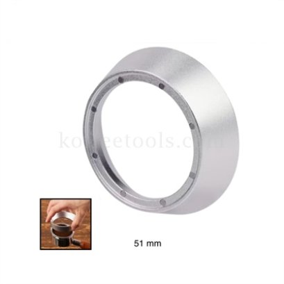 วงแหวนครอบด้ามชงกาแฟ 51 มม สีเงิน(แม่เหล็ก 8 จุด)